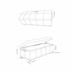 Best reviews of 😍 Brooklyn & Max Indoor Storage Benches Brooklyn + Max Huntsville Leather Storage Ottoman Bench 🎁 -Indoor Benches Shop detail6SIMP128