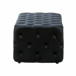 Coupon 🤩 Ottoman Benches DecMode Velvet Tufted Bench ✨ -Indoor Benches Shop detail6UMA12955