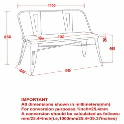 Buy 🎁 Entryway Benches !nspire Industrial Double Bench 🌟 -Indoor Benches Shop detail6WORW045