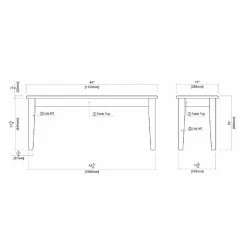 Brand new 🎉 Kitchen & Dining Benches Boraam Shaker Dining Bench 🥰 -Indoor Benches Shop detail7BOR054