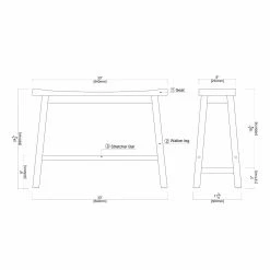 Best Pirce 🥰 Kitchen & Dining Benches Boraam Sonoma Dining Bench 🛒 -Indoor Benches Shop detail7BOR439