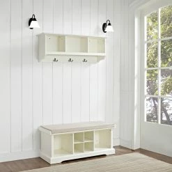 Cheap 🛒 Indoor Storage Benches Crosley Brennan 2 Piece Entryway Bench And Shelf Set ✔️ -Indoor Benches Shop detail7CRY809