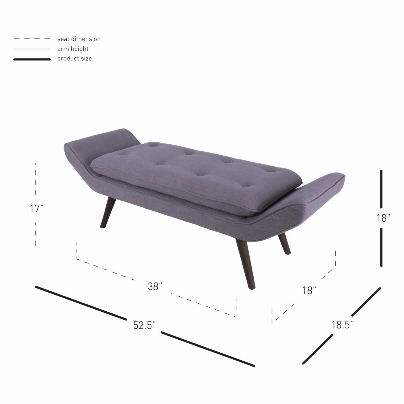 Deals ๐ Bedroom Benches New Pacific Direct Inc Newcastle Fabric Tufted Bench ๐ 12 Deals ๐ Bedroom Benches New Pacific Direct Inc Newcastle Fabric Tufted Bench ๐ - Image 10
