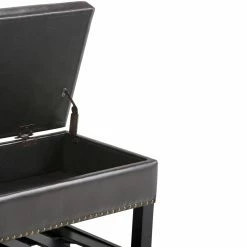 Best Sale 👏 Brooklyn & Max Ottoman Benches Brooklyn + Max Joshua Faux Leather Storage Ottoman Bench 🧨 -Indoor Benches Shop detail7SIMP1235