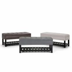 Best Sale ⭐ Entryway Benches Simpli Home Cosmopolitan Entryway Storage Bench 👍 -Indoor Benches Shop detail7SIMP685