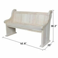 Best deal ❤️ Entryway Benches International Concepts Sanctuary Indoor Bench 🎁 -Indoor Benches Shop detail7WWI1037