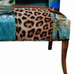 Best Sale ⭐ Settee Benches Benzara Bird Collage Print Settee 💯 -Indoor Benches Shop detailBENZ6943
