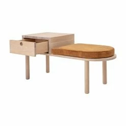 Promo 🧨 Sprinkle & Bloom Bedroom Benches Oak Indoor Storage Bench By Sprinkle & Bloom 🥰 -Indoor Benches Shop detailCRAT602