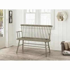 Top 10 🔔 Entryway Benches Crown Mark Jerimiah Spindleback Bench 🎉 -Indoor Benches Shop detailCROW068