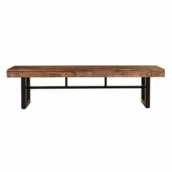 New 💯 Kitchen & Dining Benches Coast To Coast Imports Brownstone IV Dining Bench 🎁 -Indoor Benches Shop detailCTCI2459