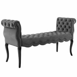 Best deal 🌟 Bedroom Benches Modway Adelia Chesterfield Style Button Tufted Performance Velvet Bench 🎉 -Indoor Benches Shop detailEEI2309