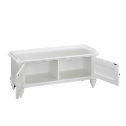 Cheap 🧨 Indoor Storage Benches Home Styles Bermuda Upholstered Storage Bench - Brushed White ✔️ -Indoor Benches Shop detailHMS1464