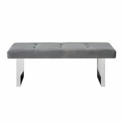 Brand new 😍 Bedroom Benches Inspired Home Kevin Velvet Backless Bedroom Bench 🛒 -Indoor Benches Shop detailINSP085