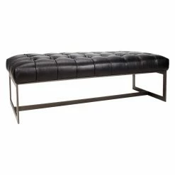 New 🌟 Entryway Benches Moes Home Collection Wyatt Leather Indoor Bench 💯 -Indoor Benches Shop detailMOE2635