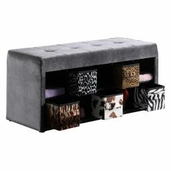 Cheap 👏 Indoor Storage Benches Ore International Devin Velour Tufted Storage Bench 🛒 -Indoor Benches Shop detailORE1089