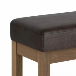 Coupon ⭐ Entryway Benches Brooklyn + Max Lewiston 26 In. Contemporary Rectangle Faux Leather Ottoman Bench 🤩 -Indoor Benches Shop detailSIMP1772