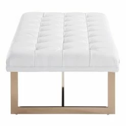 Best reviews of 🛒 Bedroom Benches TOV Furniture Oppland Faux Leather Bench 🎉 -Indoor Benches Shop detailTOVF144