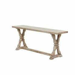 Best deal 😍 Entryway Benches DecMode Wood Farmhouse Trestle Bench 👏 -Indoor Benches Shop detailUMA12873