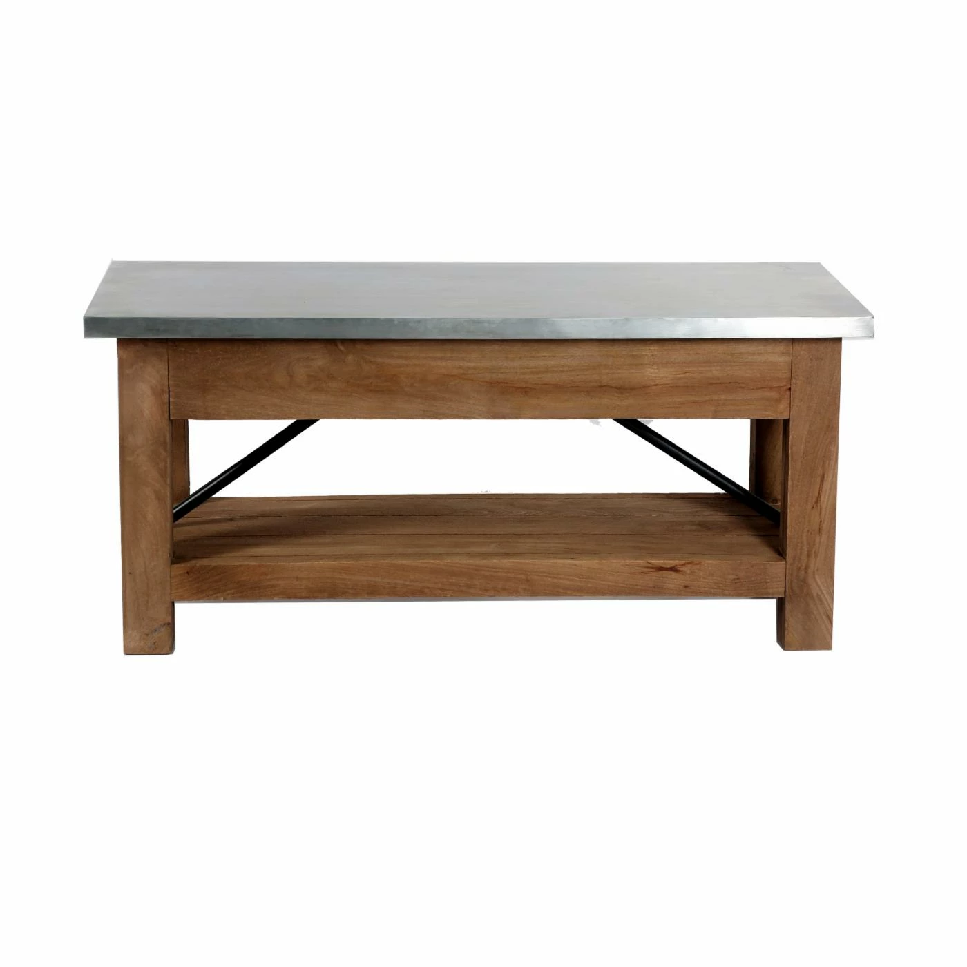 Discount β¨ Entryway Benches Alaterre Furniture Millwork Wood And Zinc Metal 40 In. Bench With Shelf π 5 Discount β¨ Entryway Benches Alaterre Furniture Millwork Wood And Zinc Metal 40 In. Bench With Shelf π - Image 3