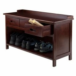 Cheapest 👍 Winsome Indoor Storage Benches Adriana 3-Drawer Bench With Storage 🧨 -Indoor Benches Shop detailWI608