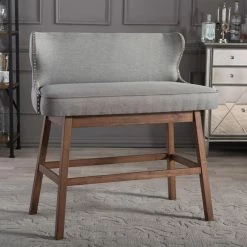 Outlet 🥰 Kitchen & Dining Benches Baxton Studio Gradisca Bar Height Dining Bench 🎉 -Indoor Benches Shop detailWSI2830