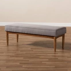 Outlet 🤩 Kitchen & Dining Benches HN Home Cranbrook Mid-Century Modern Upholstered Dining Bench 🧨 -Indoor Benches Shop detailWSI4546