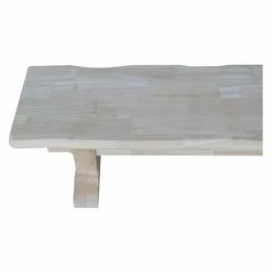 Deals 🤩 Kitchen & Dining Benches International Concepts Live Edge 72 In. Trestle Backless Indoor Dining Bench 🎁 -Indoor Benches Shop detailWWI536