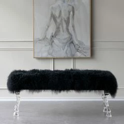 Best Sale ๐ A & B Home Bedroom Benches A & B Home Mongolian Fur Bedroom Bench โ๏ธ 7 Best Sale ๐ A & B Home Bedroom Benches A & B Home Mongolian Fur Bedroom Bench โ๏ธ -Indoor Benches Shop inuseABH3144