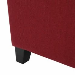Flash Sale 😀 Best Selling Home Ottoman Benches Brahma Deep Red Fabric Storage Ottoman 🛒 -Indoor Benches Shop inuseBSHD2734