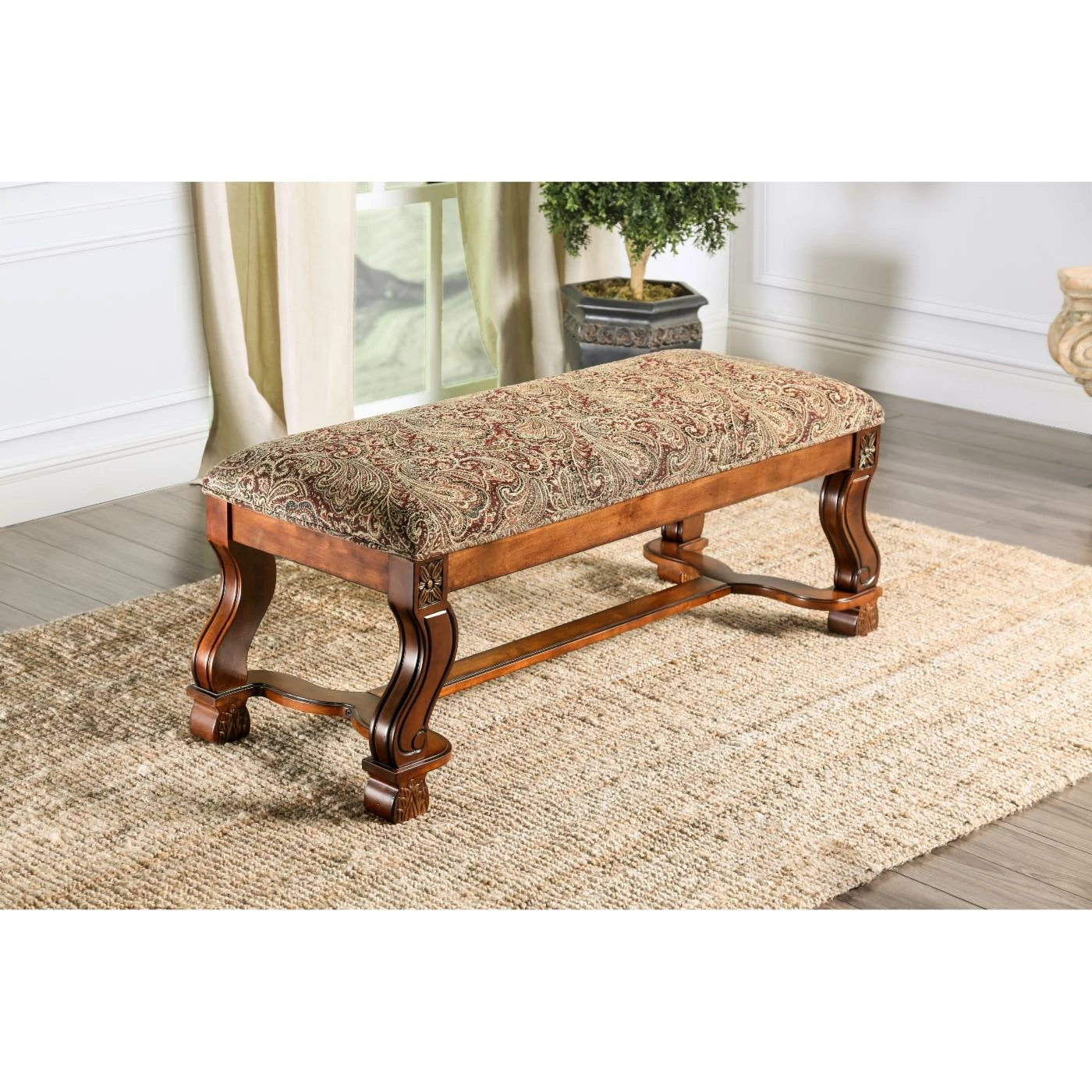 Best reviews of ๐ฅ Bedroom Benches Furniture Of America Alain Traditional-Style Upholstered Bench โจ 4 Best reviews of ๐ฅ Bedroom Benches Furniture Of America Alain Traditional-Style Upholstered Bench โจ - Image 2
