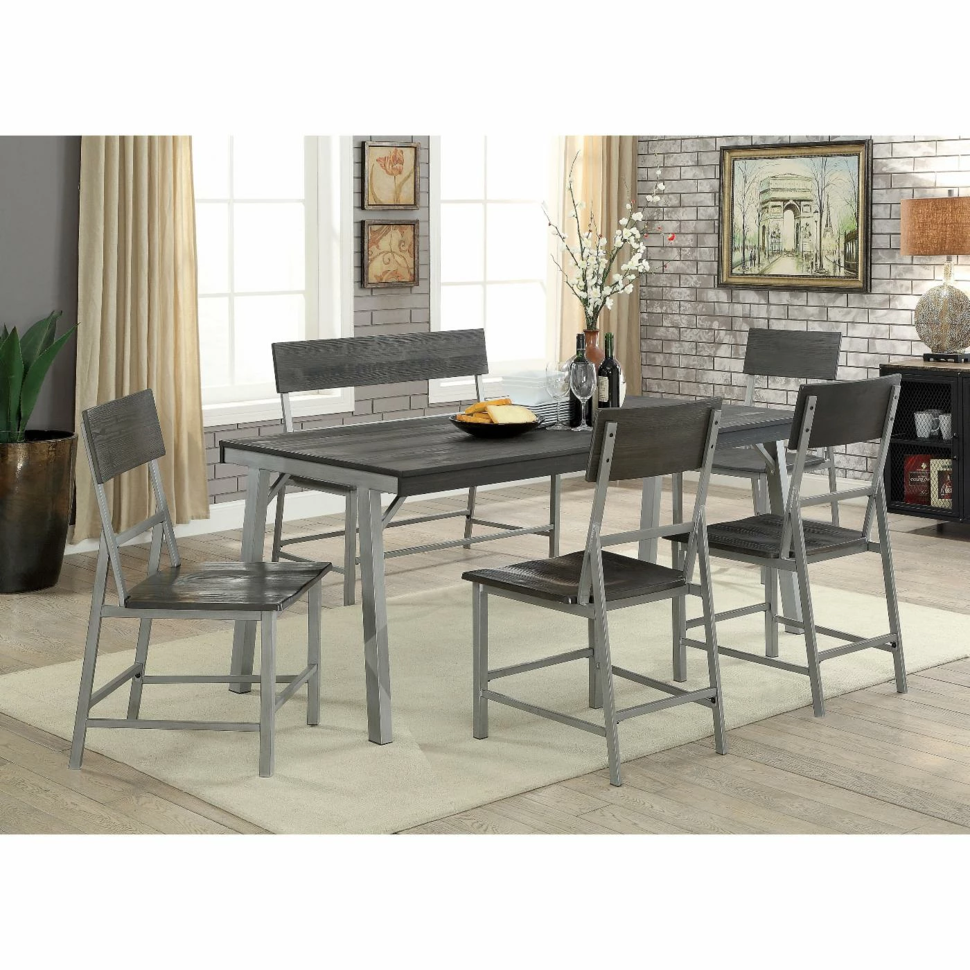 New ๐คฉ Kitchen & Dining Benches Furniture Of America Ballard Industrial Dining Bench ๐ 4 New ๐คฉ Kitchen & Dining Benches Furniture Of America Ballard Industrial Dining Bench ๐ - Image 2