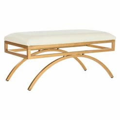 Deals 🎉 Bedroom Benches Safavieh Moon Arch Backless Bedroom Bench 💯 -Indoor Benches Shop inuseSAV8137