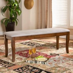 Hot Sale 👍 Kitchen & Dining Benches Baxton Studio Cornelie Transitional Dining Bench 💯 -Indoor Benches Shop inuseWSI4902
