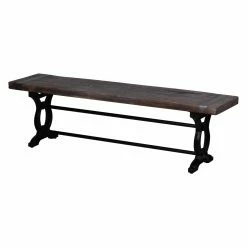 Wholesale ⌛ A & B Home Kitchen & Dining Benches A & B Home Solid Wood And Cast Iron Dining Bench 👏