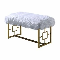 Coupon 😍 Ottoman Benches Acme Furniture Bagley II Backless Upholstered Bench 💯