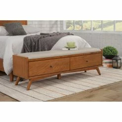 Best Sale 🛒 Bedroom Benches Alpine Furniture Flynn Bench 🤩