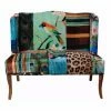 Best Sale ⭐ Settee Benches Benzara Bird Collage Print Settee 💯 -Indoor Benches Shop masterBENZ6943