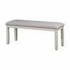 Best deal ⭐ Bedroom Benches Benzara Fabric Upholstered Wood Bedroom Bench 🎉 -Indoor Benches Shop masterBENZ8438