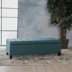 Wholesale 🔥 Best Selling Home Ottoman Benches Morrisey Fabric Storage Indoor Bench 🎁