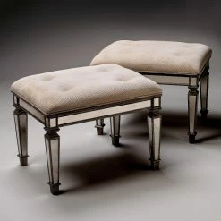 Best Pirce 😍 Butler Specialty Ottoman Benches Cheshire Mirrored Ottoman Bench 🥰