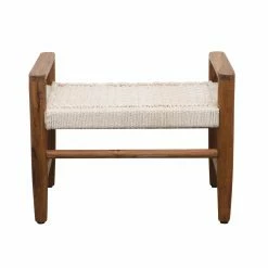 Wholesale ✔️ Entryway Benches Bloomingville Hand-Woven Cotton Rope Bench 🤩