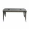 Budget 😀 Entryway Benches Creative Co-Op Industrial Rectangle Galvanized Metal Bench 👏