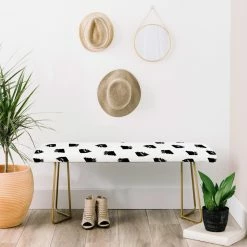 Deals ๐ฏ Bedroom Benches Deny Designs Kelly Haines Messy Dots Bench ๐