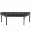 Wholesale 💯 Bedroom Benches Modway Esteem Vintage French Upholstered Fabric Semi-Circle Bench 🌟 -Indoor Benches Shop masterEEI2311