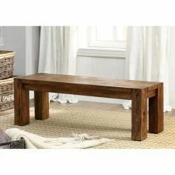 Buy ⌛ Kitchen & Dining Benches Furniture Of America Branson Dining Bench ⌛