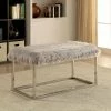 Wholesale ❤️ Bedroom Benches Furniture Of America Lucas Contemporary Style Faux Fur Large Bench 😉