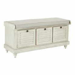 Promo 🤩 Entryway Benches OSP Home Furnishings Dover Storage Bench ⌛