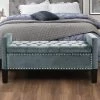Deals ❤️ Indoor Storage Benches Inspired Home Hadley Velvet Button Tufted Indoor Storage Bench ❤️ -Indoor Benches Shop masterINSP009