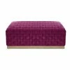 Budget 💯 Ottoman Benches Nicole Miller Ivana Velvet Bench 👍 -Indoor Benches Shop masterINSP137