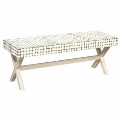 Deals 💯 Entryway Benches East At Main Coco Indoor Bench - White Wash ✨